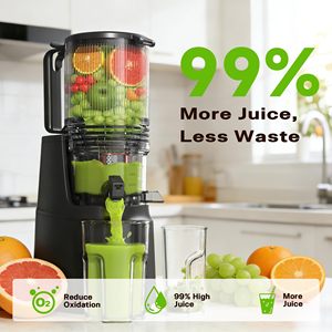 Extracteur <span class=keywords><strong>de</strong></span> jus à froid, machines à jus avec <span class=keywords><strong>goulotte</strong></span> d'alimentation large <span class=keywords><strong>de</strong></span> 5,3 pouces, extracteur <span class=keywords><strong>de</strong></span> jus lent pour un rendement élevé avec des fruits entiers - Product Image 3