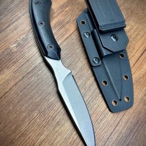 มีดต่อสู้ทางยุทธวิธี SS206 ใบมีดสแตนเลสคุณภาพสูง G10 ด้ามจับแบบตรง ปรับแต่งได้ตามต้องการ DIY OEM ความหนา 4.0 มม. 1 - Product Image 4