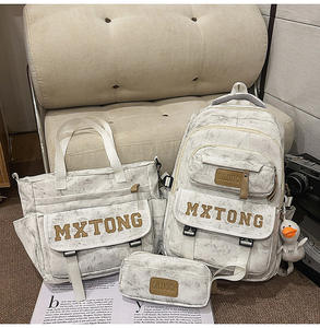 <b>Large</b> Capacity Korean Version Schoolbag for Junior High Students Simple College <b>Backpack</b> Nylon for Travel Sports New Design - Product Image 6