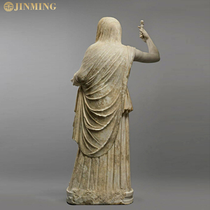 Escultura de estatua de mármol de tamaño real de la Reina <span class=keywords><strong>Hera</strong></span> de la mitología <span class=keywords><strong>griega</strong></span> antigua para decoración de jardín al aire libre, producto artesanal de piedra - Product Image 2