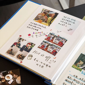 Álbum de Fotos de Lujo Hecho a Mano con Lentejuelas - <span class=keywords><strong>Libro</strong></span> de Recuerdos de Cuero Verde Oscuro con Hebilla y Cierres Metálicos Decorativos - Product Image 3