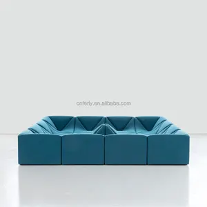 Ferly Luxury Wholesale INS Style Couch Living Room Sofa New Design Custom Color Sectional Dune Modular Sofa
