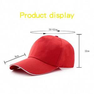 Gorras Personalizadas con Bordado a Mano, Unisex, de Algodón, Estilo Deportivo Urbano, Gorra de Béisbol de 5 Paneles - Product Image 4