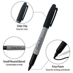 Usine personnalisée rouge noir bleu étanche à base d'huile cd marqueur stylo marqueur de peinture permanente avec pointe acrylique pour <span class=keywords><strong>pneu</strong></span> de voiture - Product Image 2