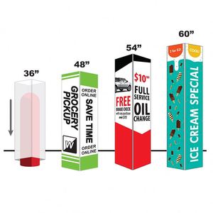 Letrero Triangular de Plástico de 5 mm de Alta Calidad para Publicidad Exterior, Impreso, para Fiestas Promocionales, Letreros para Jardín - Product Image 1