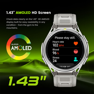 สมาร์ทวอทช์ DSM11 X2Pro GPS ระบบระบุตำแหน่ง GNSS หลายย่านความถี่ กันน้ำ 5 ATM รองรับเพลงออฟไลน์ สำหรับผู้ชาย - Product Image 2