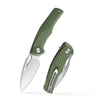 Navaja de Bolsillo LONSDOW D2 de Acero Inoxidable, para Caza, Camping, Manualidades, Uso Diario, Plegable, con Mango G10