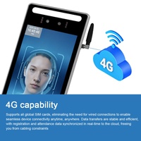 Lecteur de contrôle d'accès et de présence 4G GPS WiFi Android 8 pouces avec reconnaissance faciale et veineuse, vision nocturne et logo personnalisé