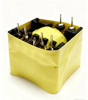 Transformateur d'alimentation haute fréquence Saner EE25 à succès avec noyau en ferrite et bobinage en cuivre pour usage domestique