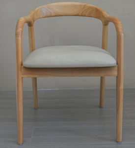 आधुनिक ठोस लकड़ी यूरोपीय शैली डाइनिंग रूम शादी गर्म बिक्री लकड़ी की कुर्सी - Product Image 3