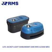 Lampe de gilet de sauvetage Daniamant W3 & WR3 certifiée SOLAS MED USCG, lumière LED clignotante manuelle/activée par l'eau avec support