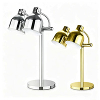 Lampe chauffante infrarouge en acier inoxydable pour buffets d'hôtels et restaurants, idéale pour les pizzas, les aliments frits et la maintien au chaud des plats
