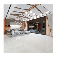 Gres porcelanato à double charge 60x60cm, sol beige résistant à l'usure pour centre commercial et zones à fort trafic