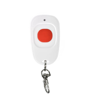 Télécommande universelle Aiba AB061B ABS à code d'apprentissage 433mhz/315mhz, émetteur domotique CR2016*2 6V LED rouge/bleu/vert