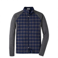 Blouson Bomber Homme Grande Taille Personnalisé de Luxe OEM, Qualité Supérieure, Mode Automne, Imprimé par Décharge, Fermeture Éclair Frontale, Service OEM