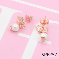 OMW8-Y Boucles d'oreilles vintage en métal, coquillage et étoile de mer exagérés, bijoux géométriques tendance pour femme, personnalité exquise et unique