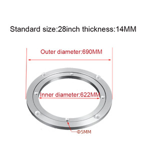 Aluminum Lazy Susan <b>Swivel</b> Plate 360 Degree Rotation Dining <b>Table</b> Turntable Kitchen Restaurant - Product Image 2