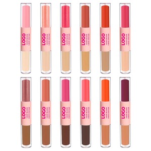 <span class=keywords><strong>Base</strong></span> de Maquillaje de Doble Punta, 12 Colores, Sin Logotipo, para Rubor, Corrector, Contorno - Product Image 1
