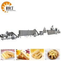 Machine de production de snacks soufflés à double vis entièrement automatique, ligne de production de snacks fourrés, extrudeuse de snacks, fournisseurs de produits alimentaires