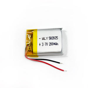 맞춤형 충전식 <span class=keywords><strong>Lipo</strong></span> 배터리 502025 200mAh <span class=keywords><strong>052025</strong></span> 3.7v 리튬 이온 폴리머 배터리 100mAh 150mAh 180mAh - Product Image 3