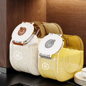 Atacado Durável <span class=keywords><strong>Dog</strong></span> Cat Food Storage Bucket Grande Capacidade Food Grade Pet Recipiente à Prova de Umidade Selado Elegante Moderno - Product Image 2