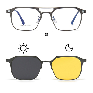 Gafas <span class=keywords><strong>de</strong></span> <span class=keywords><strong>Sol</strong></span> <span class=keywords><strong>de</strong></span> moda 3 en 1 Marcos <span class=keywords><strong>de</strong></span> anteojos magnéticos Gafas <span class=keywords><strong>de</strong></span> visión nocturna intercambiables Clip polarizado <span class=keywords><strong>de</strong></span> metal en gafas <span class=keywords><strong>de</strong></span> <span class=keywords><strong>sol</strong></span> - Product Image 2