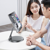 Jospree dudukan kantor X97, 2-in-1 tugas berat dengan dudukan ponsel & Tablet aluminium paduan dapat disesuaikan untuk ergonomis