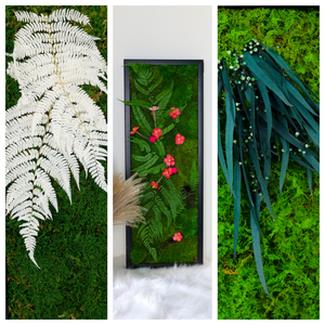 보존 된 꽃 공급 업체 이끼 장식 보존 된 이끼 벽 예술 나무 사진 프레임 이끼 벽 장식 프레임 - Product Image 6