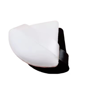 Houppette triangulaire en velours personnalisable avec logo, lavable, double usage, éponge douce pour le maquillage du visage et des yeux - Product Image 4