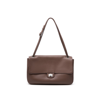 Sacs à bandoulière pour femmes en cuir de vachette pleine fleur, style rétro, avec rabat et fermoir, grande capacité, polyvalents pour le quotidien, les trajets et le shopping