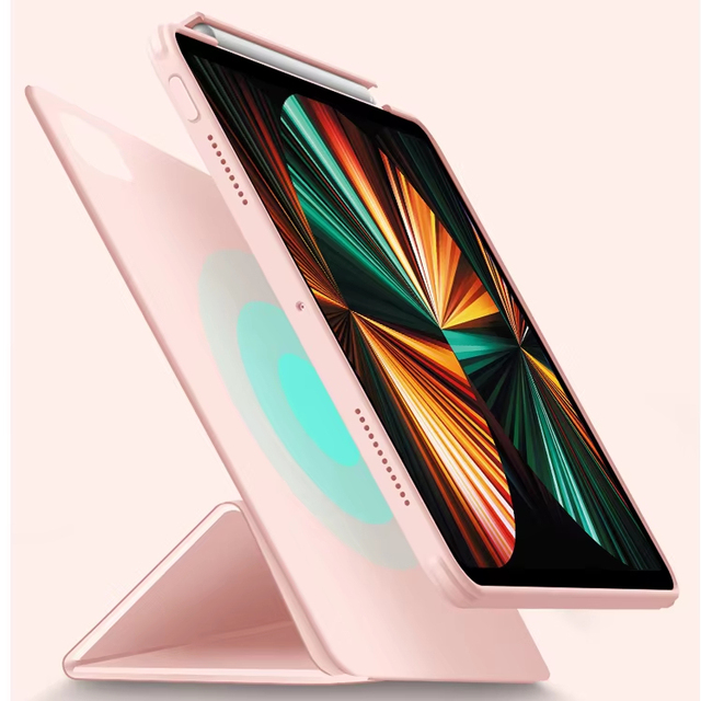 Smart Folio With Invisible Pen Slot Tri-fold Cover Magnetic Case With Buckle Case for Ipad 11 Inch Cover Ipad Pro 2020/2021 For Ipad 11th Air7 2025