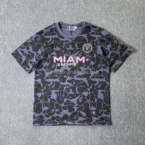 Camiseta Deportiva Casual de Algodón 100% Satinado, Estampada, Holgada, Moderna, de Diseñador, para Hombre, de Alta Calidad y Nuevo Estilo - Product Image 4