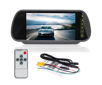 Moniteur de rétroviseur TFT universel de 7 pouces, système de stationnement intelligent avec vidéo en streaming, écran LCD de recul pour voiture avec lumière bleue