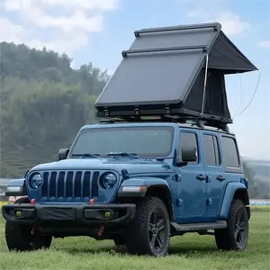 DrunkenXp Aluminio Clamshell Hard Shell Pickup Truck Car Roof Top Tent Outdoor Camping Triangle Car Rooftop Tent