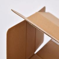 Boîte d'expédition en carton ondulé avec fermeture éclair en papier kraft facile à déchirer, fabriquée sur mesure pour l'emballage et la livraison