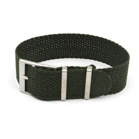 Bracelet de montre en nylon Perlon multi-couleurs à boucle en acier 316L de haute qualité, 18, 20, 22 mm, remplacement