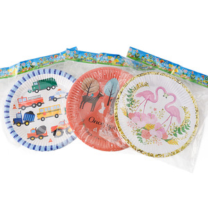 Padi Custom Cartoon Paper <b>Plates</b> <b>Disposable</b> Party Supplies Personalized Pattern 9 Inch Modern Style - Product Image 5