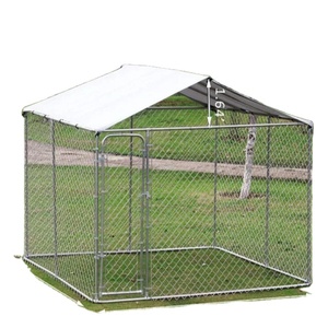 Grote Metalen Draad Hondenkennel Ademende Kettingschakel Hond Run Met Rits Sluiting Huis Type - Product Image 1