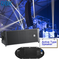 DBK Dual 8 pulgadas Line Array Speaker LA System Audio profesional Double 8 pulgadas Powered Line Array Speaker para concierto de escenario
