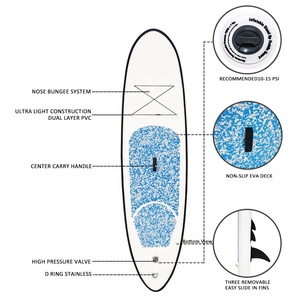 Piscina inflable de pesca plataforma Paddle Junta Surf Dingy balsa barco - Product Image 3
