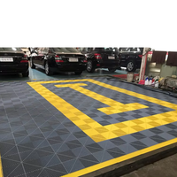 Modulare Umweltfreundliche Garagenboden-Fliesen Ineinandergreifende Gummi-Kunststoff-Garagenbodenmatten für Autowerkstätten und Detailing-Shops