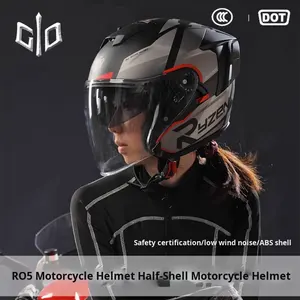 3C Certificado R05 Medio casco grande para hombres Mujeres Equipo de seguridad de espuma ABS universal para motocicletas Vehículos eléctricos Todas las estaciones - Product Image 5