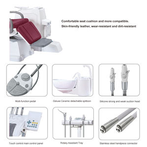 Unit Kursi Gigi Fungsional Lengkap Tipe Baru Peralatan Gigi Mobile Sumber Tenaga Listrik Bahan Baja Harga Terbaik - Product Image 4