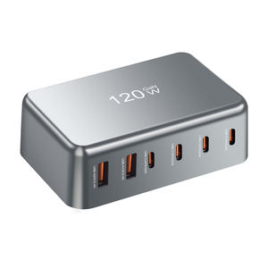 Cargadores multifunción 120W Gan cargador de pared estación de carga más vendida para <span class=keywords><strong>iPhone</strong></span> 15 14 13 Pro Max dispositivos electrónicos de escritorio - Product Image 6