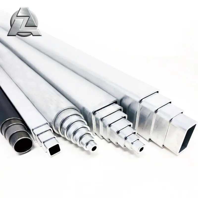 Tubo estensibile telescopico telescopico in lega di alluminio anodizzato spesso regolabile per l'industria pesante all'ingrosso
