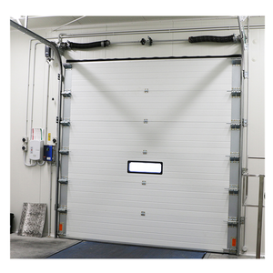 Puerta <span class=keywords><strong>de</strong></span> garaje seccional deslizante vertical automática Doorhan con puerta peatonal y kit <span class=keywords><strong>de</strong></span> ventanas - Product Image 1