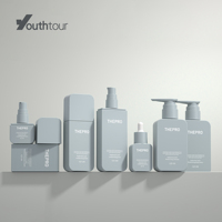 Bouteille Cosmétique Luxe en Plastique CQT Personnalisée PETG Vide Carrée 30ml 50ml 60ml 100ml 300ml 400ml pour Lotion, Vaporisateur, Pompe Distributrice et Shampoing