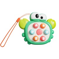 Mainan Anti Stres Bebek Lucu Melukis Tikus Gopher untuk Remaja, Puzzle Tekan Musik, Gantungan Kunci Mini Anak, Liontin Kecil