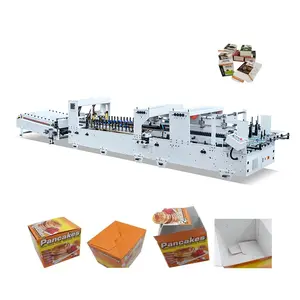 Automatische Papier box Herstellung Falz maschine Box Klebe maschine Mini Small Box Falt klebe maschine