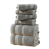 Plain Color 100% Cotton Reliable Quality Luxury High Quality Quick-Dry Towel Set for Spa Beach and Bathroom Custom Logo